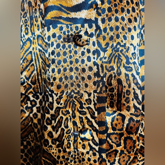 Animal Print Long Sleeve Blouse 1970s - Picture 5 of 8
